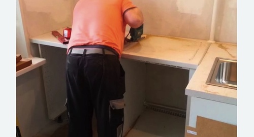 Сборка кухонного гарнитура. Сходненская